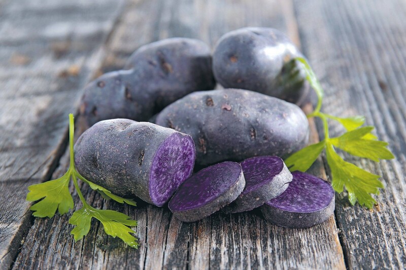 фиолетовый картофель