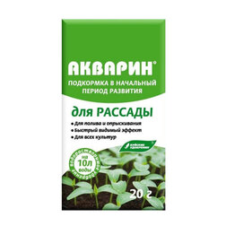 

Акварин "Для рассады" водорастворимое комплексное минеральное удобрение