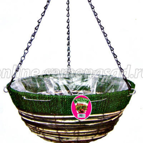 Корзина (30899) подвесная плетеная, диаметр 30 см